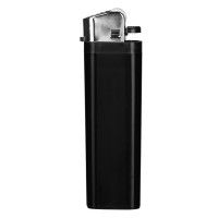 DOMINO, flint lighter, disposable, black