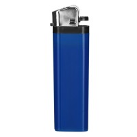 DOMINO, flint lighter, disposable, blue