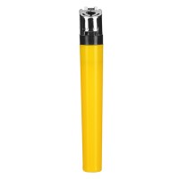 DOMINO, flint lighter, disposable, yellow