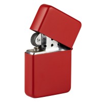 ARMY 100, flint metal lighter, red