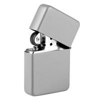 ARMY 100, flint metal lighter, shiny metal