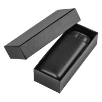 FIDEL, genuine leather cigar case black