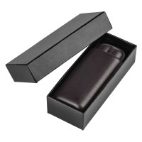 FIDEL, genuine leather cigar case brown