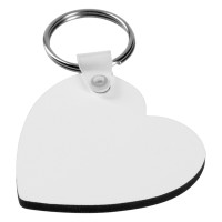 SUBLI MDF HEART, mdf sublimation key holder, white