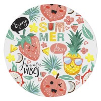 SUBLI MAGNET ROUND, sublimation magnet, white