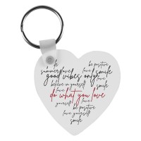 SUBLI MDF HEART, mdf sublimation key holder, white