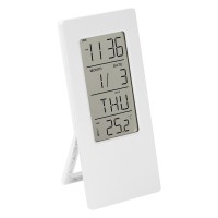 DIGIT, lcd desk clock, white
