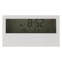 HORIZON, lcd desk clock, white