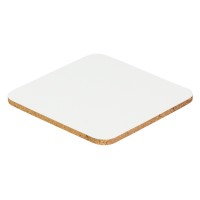 SUBLI WHITE SQUARE, sublimation coaster, white