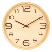 DIEM, wooden wall clock, beige