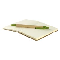 CASE, notebook with pen, green