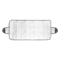 RADIANT PRO, car sunshade for windshild with side additions, silver