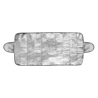 RADIANT PRO, car sunshade for windshild with side additions, silver