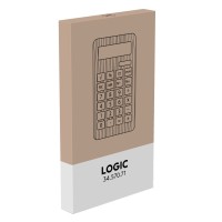 LOGIC, calculator, 12 digits, beige