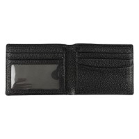 LARETTI, genuine leather wallet, black