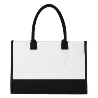 NAOMI, cotton shopping bag, 380 g/m2, black