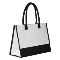 NAOMI, cotton shopping bag, 380 g/m2, black