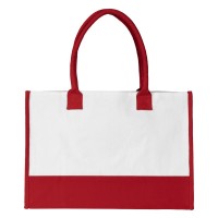 NAOMI, cotton shopping bag, 380 g/m2, red
