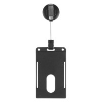 ACCESS, plastic id holder, black