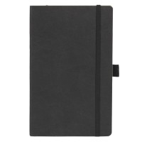 LYRA, flexi cover a5 notebook, made of washed kraft, black