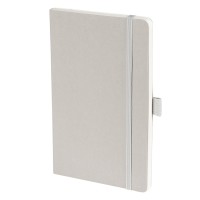 LYRA, flexi cover a5 notebook, made of washed kraft, gray