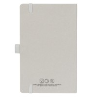 LYRA, flexi cover a5 notebook, made of washed kraft, gray