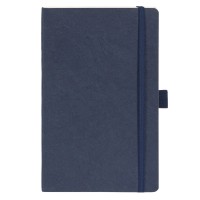LYRA, flexi cover a5 notebook, made of washed kraft, blue