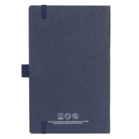 LYRA, flexi cover a5 notebook, made of washed kraft, blue