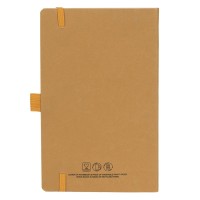 LYRA, flexi cover a5 notebook, made of washed kraft, beige