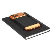 CEYLON, phone pocket a5 notebook, black