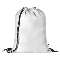 CITY RPET, rpet drawstring bag, white