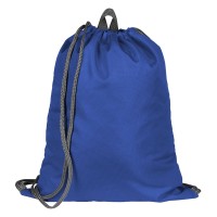 EXIT, drawstring bag, royal blue