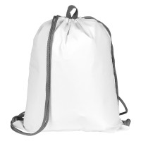 EXIT, drawstring bag, white