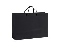 DINA HO, paper bag,  matt laminated, 190 g/m2, black