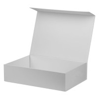 PRESENT, self-folding gift box, white