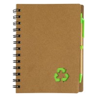 GEO, notebook with pen, kiwi