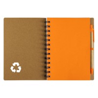 GEO, notebook with pen, orange