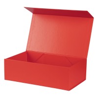 HELEN, self-folding gift box with magnet, red