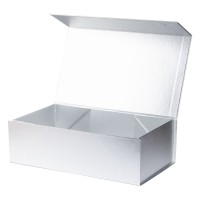 HELEN, self-folding gift box with magnet, silver