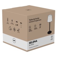 SELENA, led table lamp, black