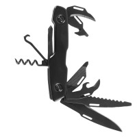 SAMURAI, multifunctional knife, 11 functions, black