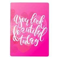 MEMO MATT, stoneware magnet, 7 x 5 cm, white