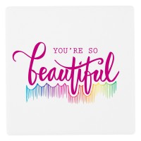 MEMO SQUARE, stoneware magnet, 7 x 7 cm, white