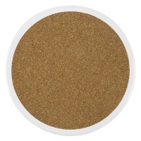 LOGO, stoneware coaster, white