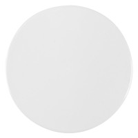 LOGO, stoneware coaster, white