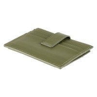 SLIP, genuine leather card holder, 8/1, olive