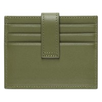 SLIP, genuine leather card holder, 8/1, olive