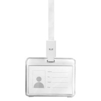 EGO, lanyard id holder, white