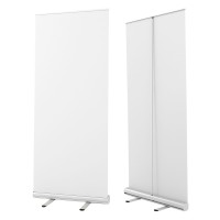 ROLL UP 85, aluminium roll up banner, silver