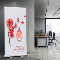 ROLL UP 120, aluminium roll up baner, silver